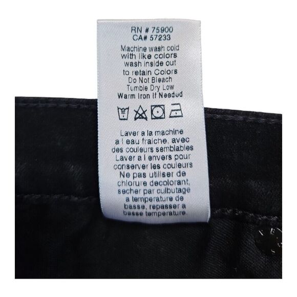 Big Star Jeans Solid Black Stretch Straight Premium Denim Size 31 - Picture 8 of 8